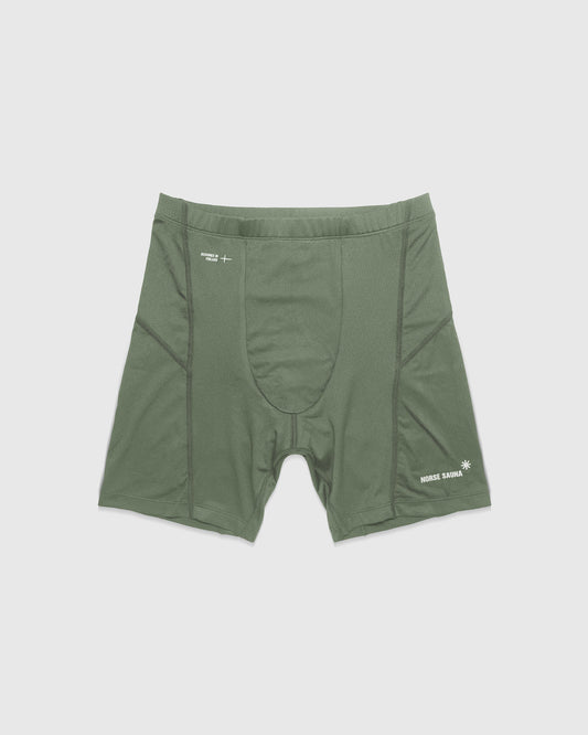 Löyly Nano-Mesh™ 6" Sauna Shorts, Moss Green