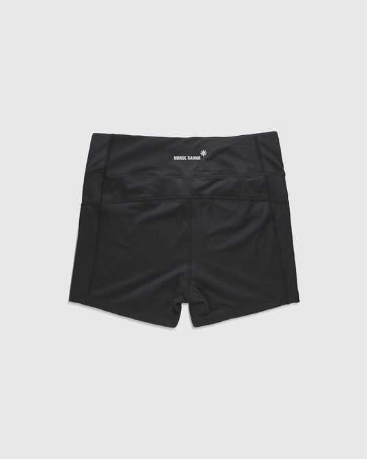 Löyly Women's Nano-Mesh™ 3" Sauna Shorts, Black