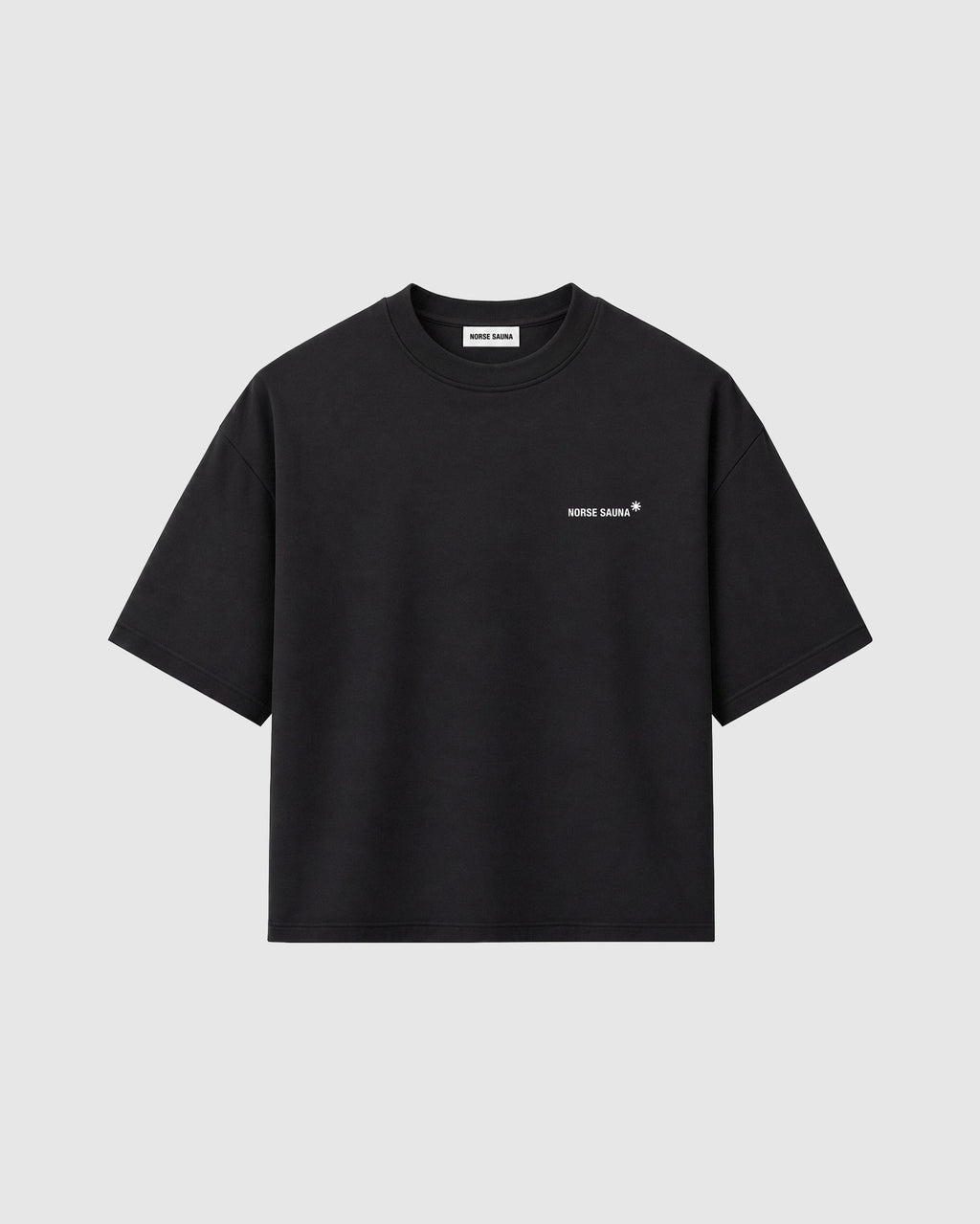 Norse Sauna Bain Finlandais Cotton Box Fit Tee, Black