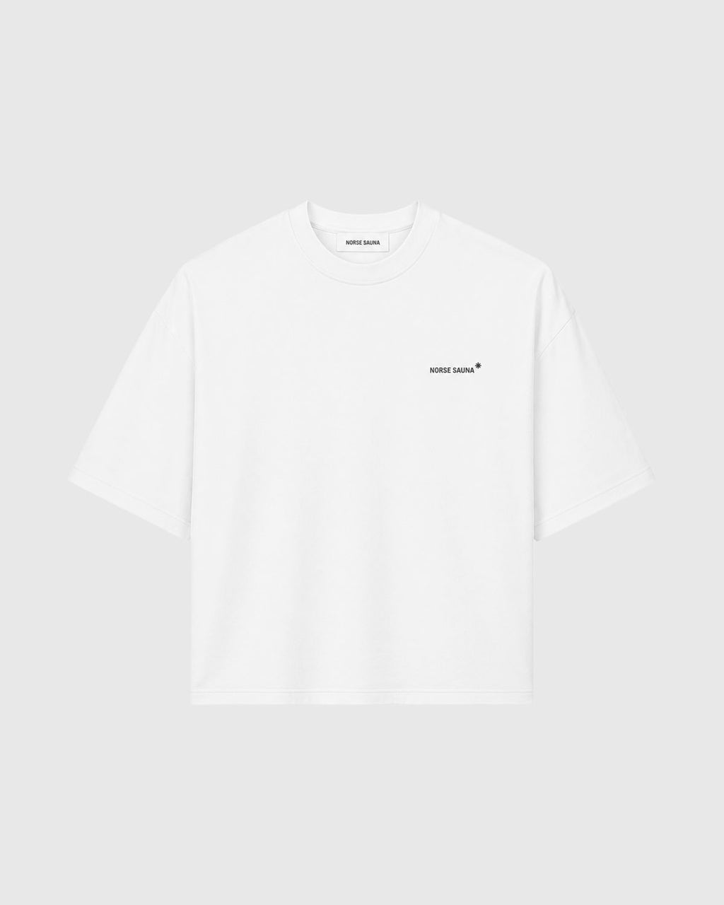 Norse Sauna Bain Finlandais Cotton Box Fit Tee, White