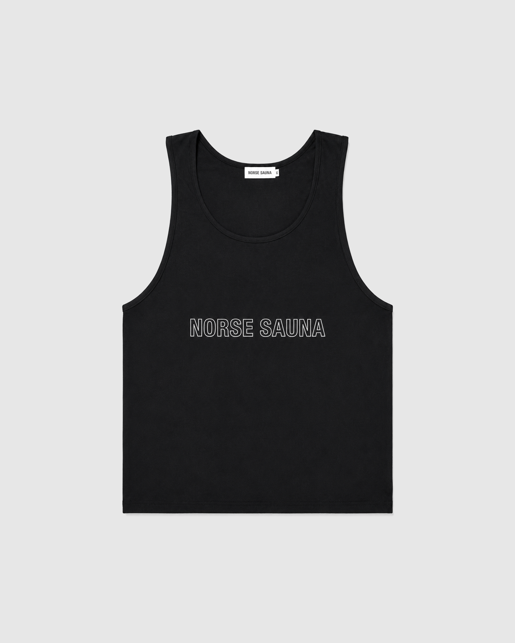 Norse Sauna Cotton Loose Tank Top, Black